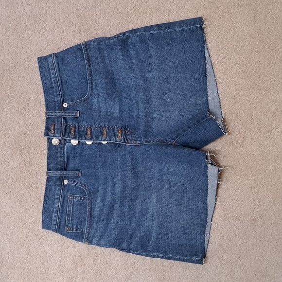 Madewell button fly denim shorts 28 - Picture 1 of 4